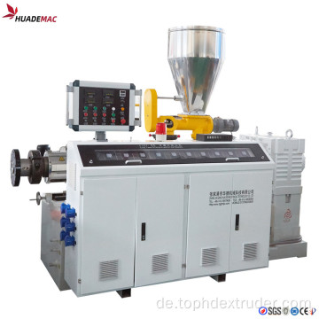 Konischer Doppelschneckenextruder aus PVC